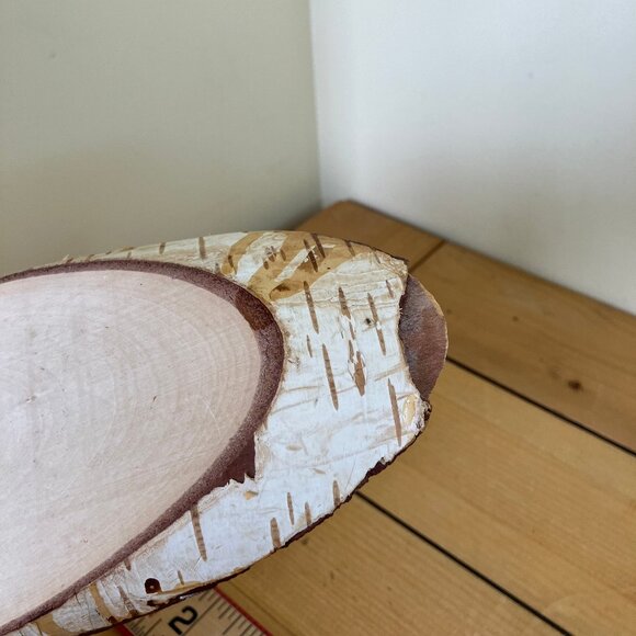 Forest Bison Buffalo Folk Art on Birch Wood Vintage Brest Belarus Souvenir - Picture 5 of 6